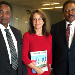 Leading Edge representative with H.E. Wilson Mutagaywa Masilingi, the Ambassador of Tanzania to