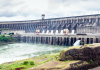 Towards an industrialised economy Itaipu dam on river Parana Paraguay