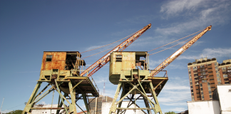 Paraguay paves the way for progress Old craneat the port of Asunción, Paraguay, South America