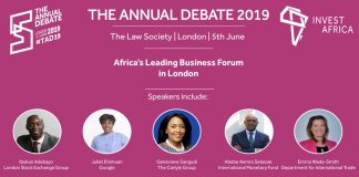 Invest Africa THE ANNUAL DEBATE 2019 event to take place in June in London, UK
